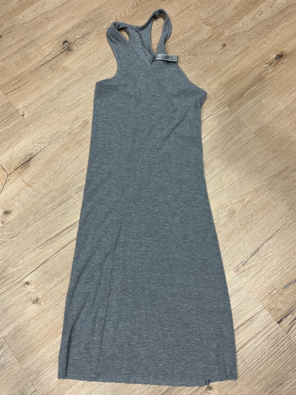 SKIMS Gray Racerback Mini Dress
